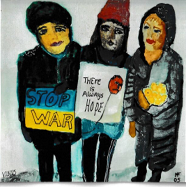 ‘There is always Hope’ | Beeld: © Marianne Floor 2005 [1] Zie hiervoor onder meer leven en werk van de filosoof Bertrand Russell [2] Hegel vatte dit samen onder de noemer ‘dialectische ontwikkeling der geschiedenis’